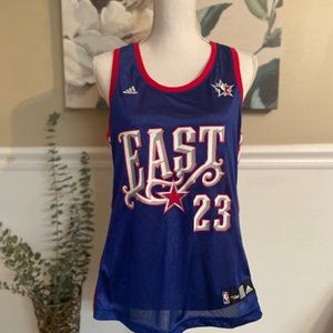 NBA Womens East Allstar Game Lebron Jersey Large